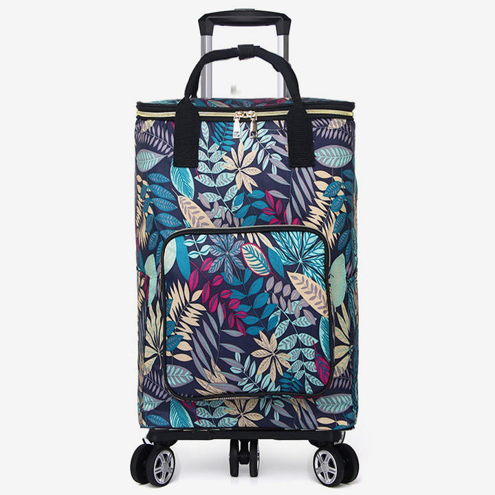 Zusammenklappbarer Einkaufswagen für Frauen, tragbare Alufolie, Konservierung, Rolltasche