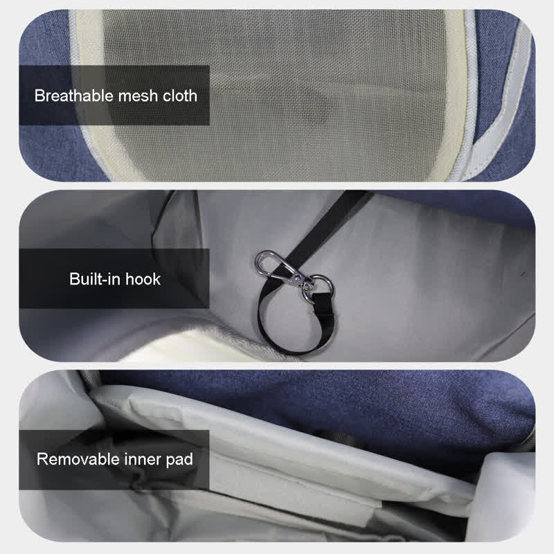Bequeme, robuste, reflektierende Schultertasche für kleine Haustiere, Katzen und Hunde.