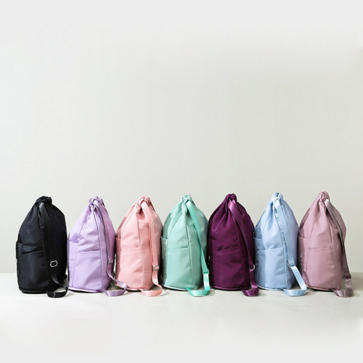 Wasserdichter, faltbarer Fitness-Reiserucksack mit großer Kapazität und Blumenstickerei 