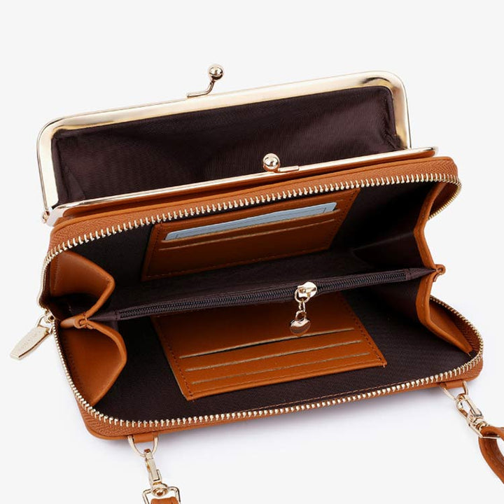 Kleine Crossbody-Handytasche, leichte Schultertasche, Clutch, Geldbörse, Handy-Geldbörse