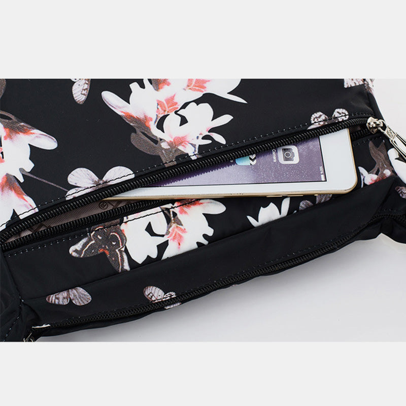 Damen Umhängetasche Multi-Pocket Nylon Schulter Handtasche Geldbörsen Reisetaschen