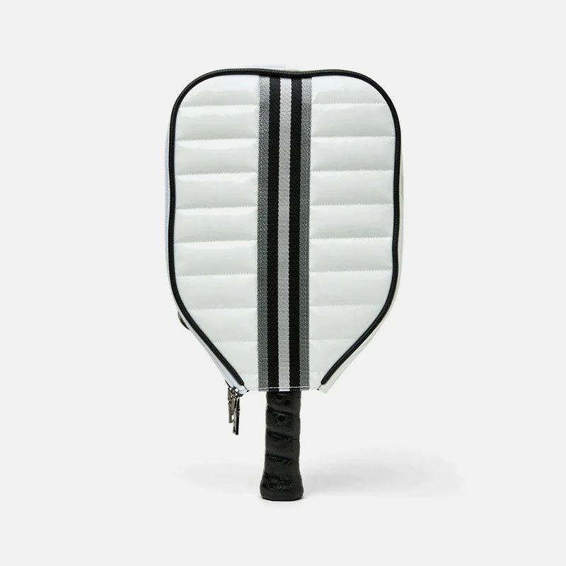 Pickleball-Schlägertasche für Sport, gestreifte Umhängetasche aus Daunenbaumwolle