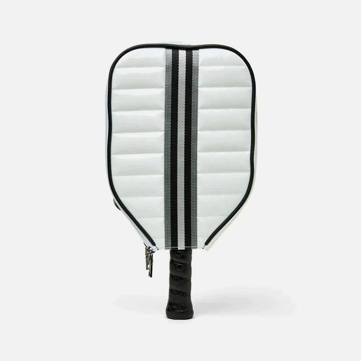 Pickleball-Schlägertasche für Sport, gestreifte Umhängetasche aus Daunenbaumwolle