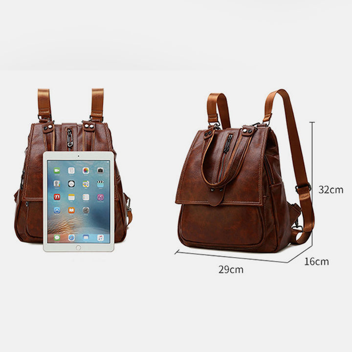 Damen Modischer Rucksack, Geldbörse, multifunktionales Design, Umhängetasche mit Schultergurt
