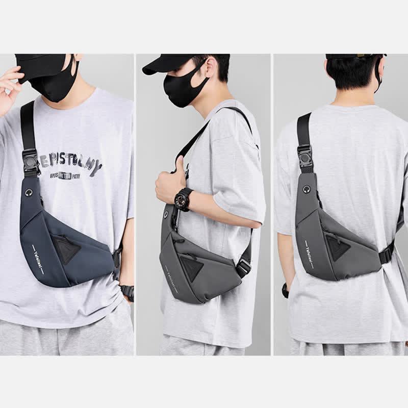 Leichte Schultertasche für unterwegs, Unisex, tragbare, lässige Umhängetasche