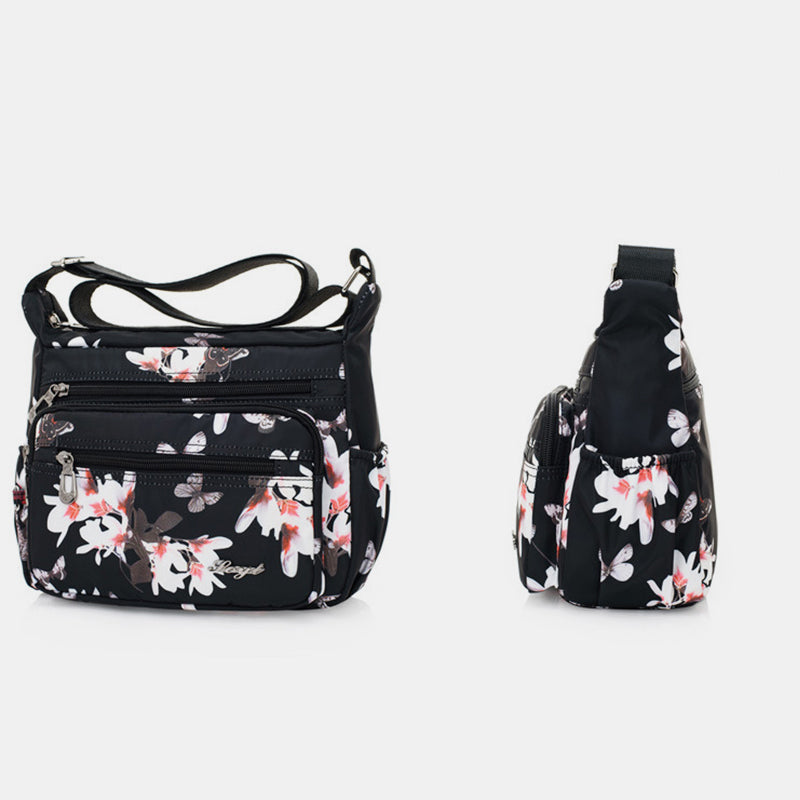 Damen Umhängetasche Multi-Pocket Nylon Schulter Handtasche Geldbörsen Reisetaschen
