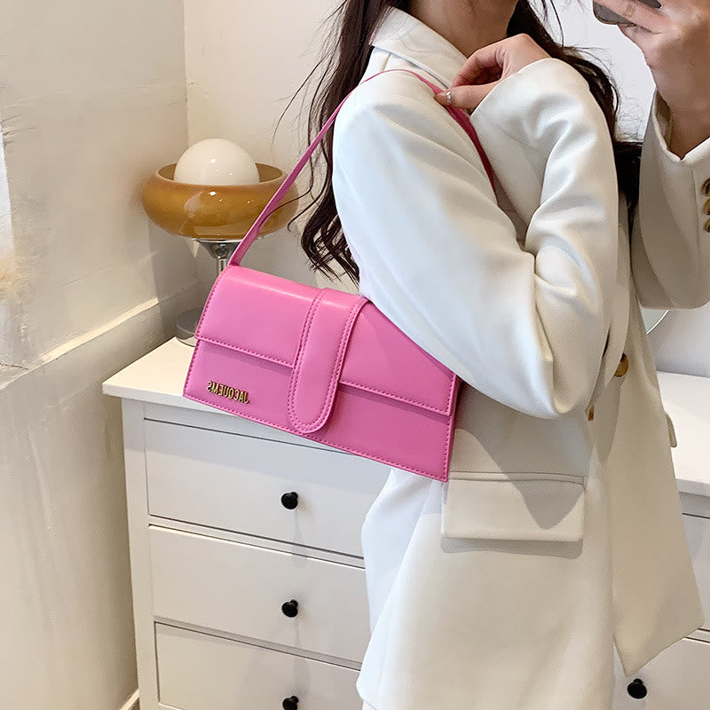 Umhängetasche für Damen, einfarbig, quadratisch, elegante Dating-Tasche