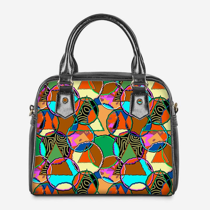 PU-Leder-Blumen-Geldbörsen Top-Griff-Tasche Crossbody Handtasche Satchel Taschen