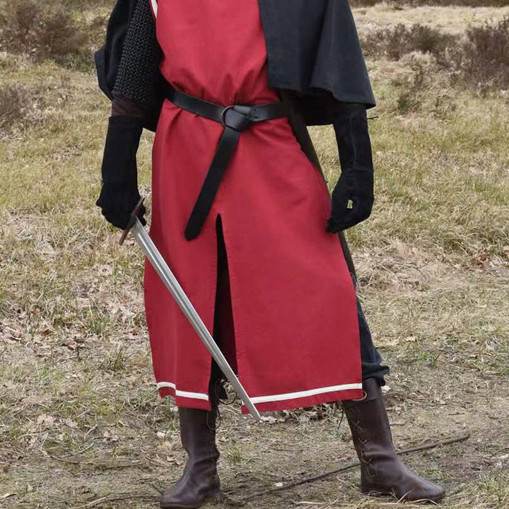 Mittelalterlicher Säbelgürtel, Wikingerritter, keltischer Ring, Lederholster