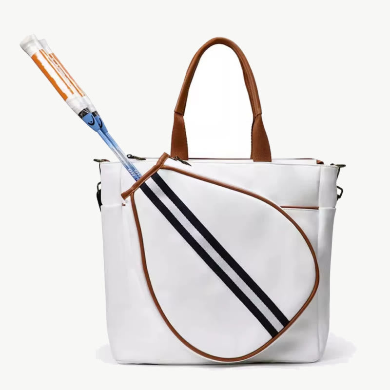 Padel Tennis Schläger Tasche Minimalist Leder Hand Held Sport Tote