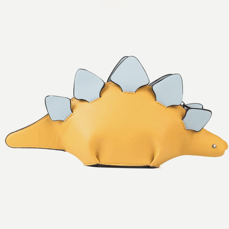 Umhängetasche für Damen, süße Dinosaurier-Kreativ-Schultertasche aus Leder