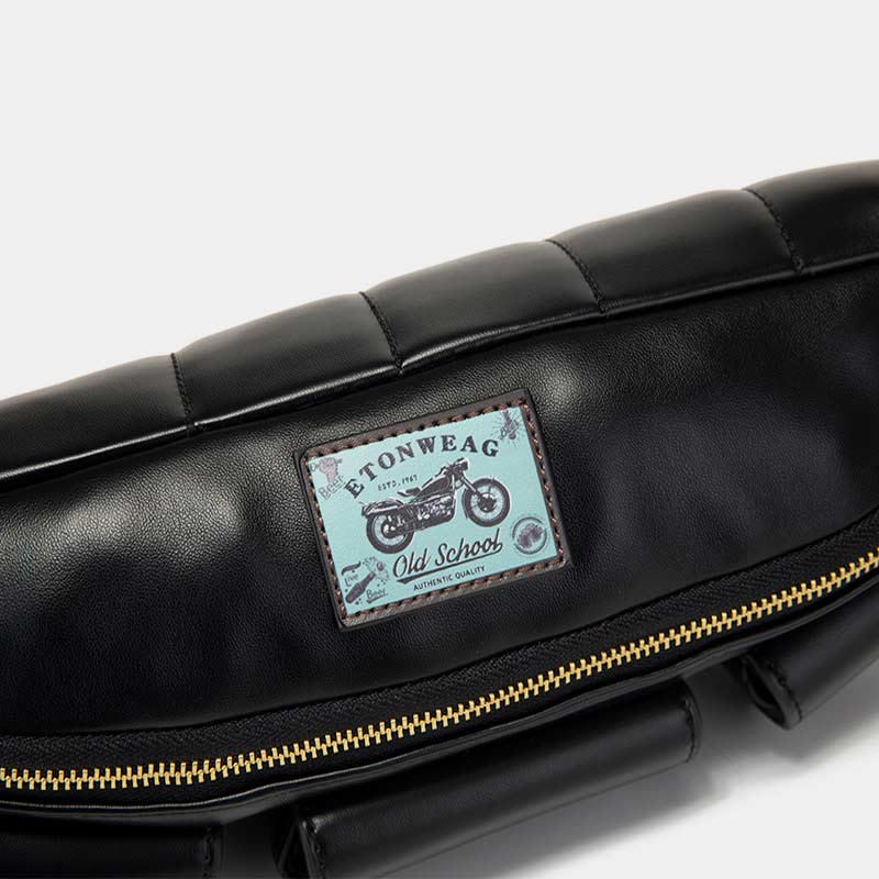 Gürteltasche für Herren, Leder, lässige Umhängetasche für den Außenbereich