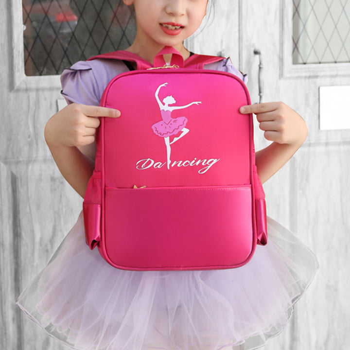 Mädchen Tanz Rucksack Ballerina Kleid Dekor Kinder Tanz Schultasche