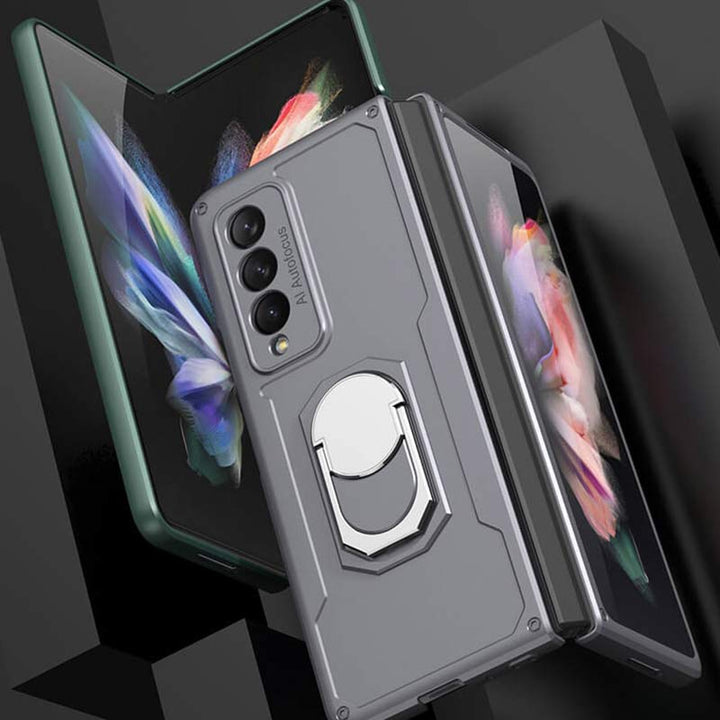 Telefonhalter-Holster für Galaxy Z Fold 3, drehbarer Ständer, Clip, Telefonhülle