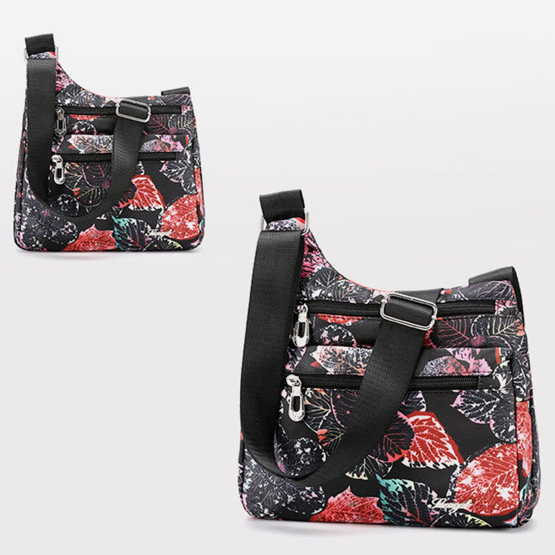 Umhängetasche für Damen aus Nylon mit Folk-Custom-Ethno-Druck