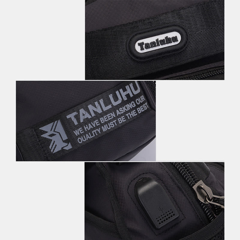 Schultertasche für Herren, multifunktionaler, lässiger Umhängerucksack für Outdoor-Sportarten