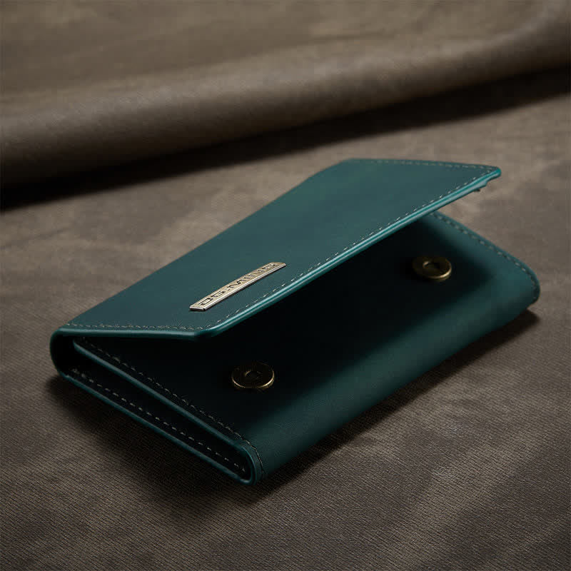 2 in 1 magnetische Brieftasche Handyhülle für iPhone PU Leder Trifold Brieftasche Hülle