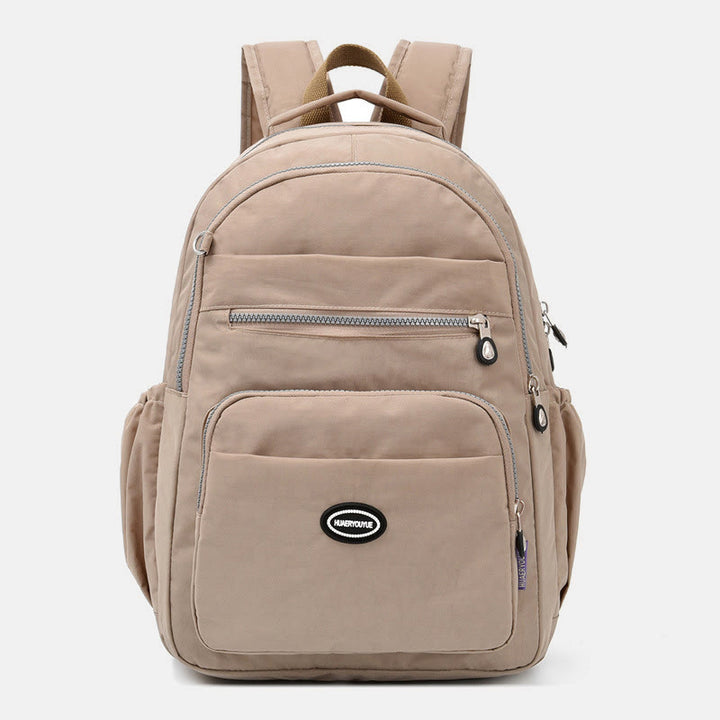 Nylon-Rucksack mit mehreren Taschen, leichter, lässiger Reise-Tagesrucksack für Damen