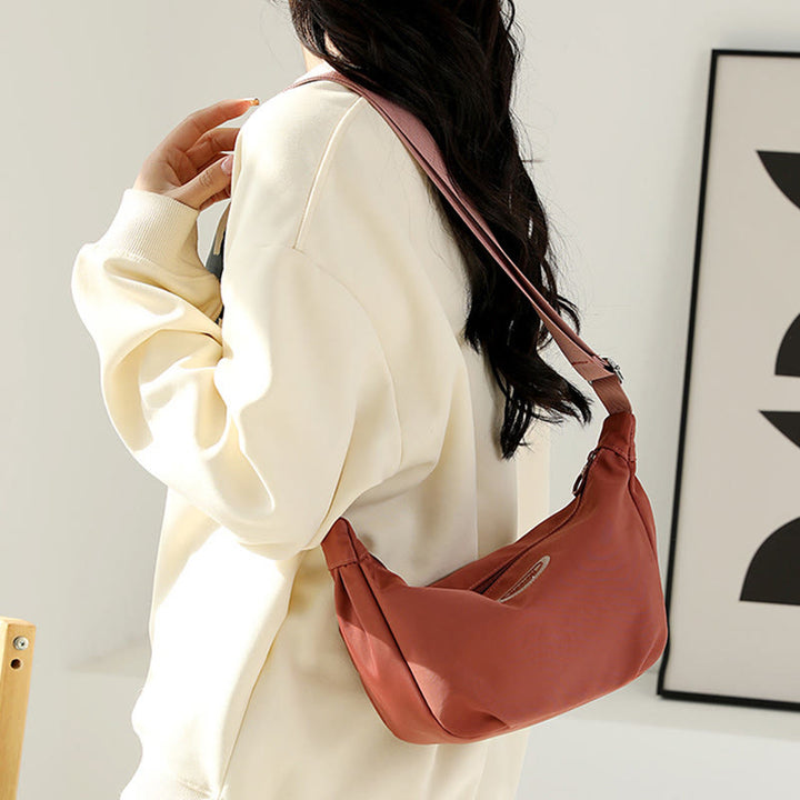 Umhängetasche für Damen, einfache, multifunktionale Einkaufs-Schultertasche aus Nylon