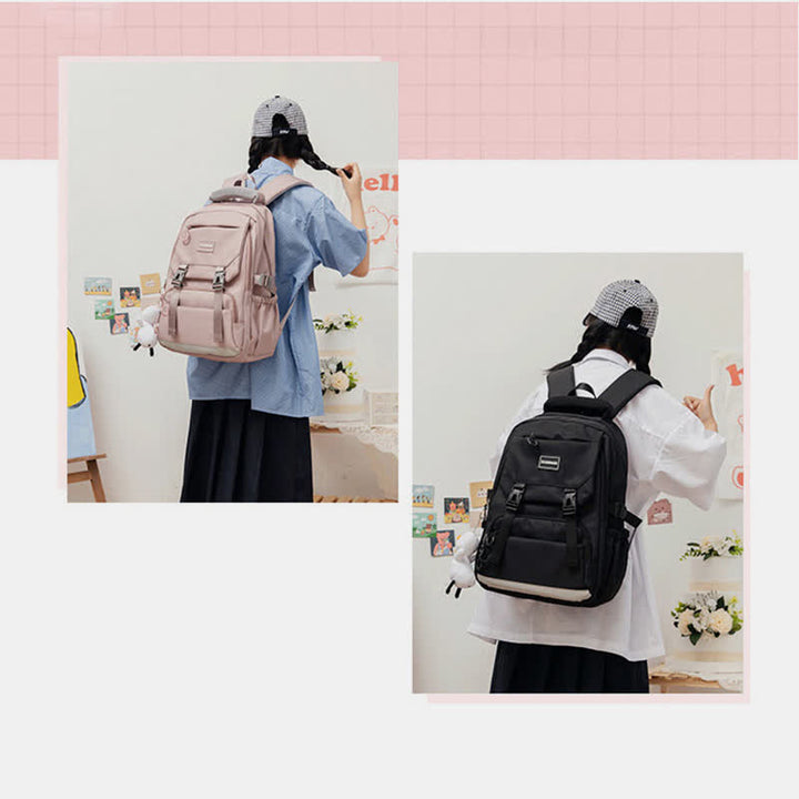 Niedlicher Schulranzen, Büchertasche, lässiger Reise-Tagesrucksack für Frauen und Mädchen