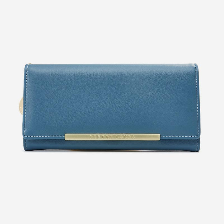Kreditkartenetui, zweifach faltbare Clutch, große Kapazität, lange Geldbörse für Damen