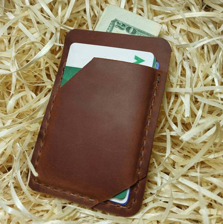 Leder Airtag Geldbörse Personalisierte Herren Geld Portemonnaie Kartenhalter