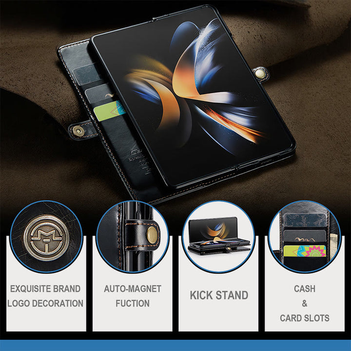 Retro Faltbare Bildschirm Telefon Fall Pu Leder Schutzhülle