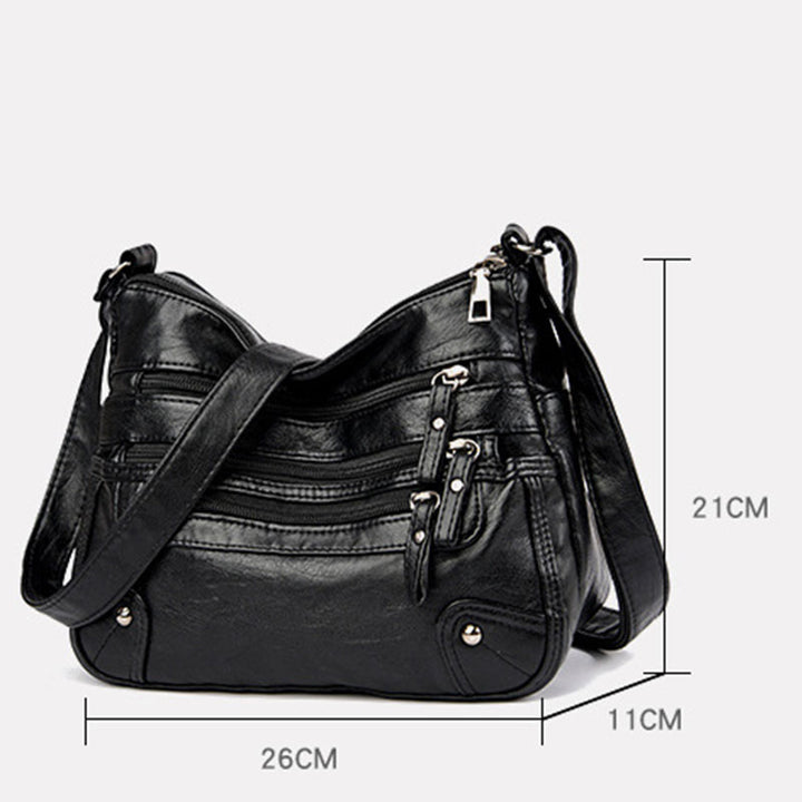 Umhängetasche mit großem Fassungsvermögen und mehreren Taschen
