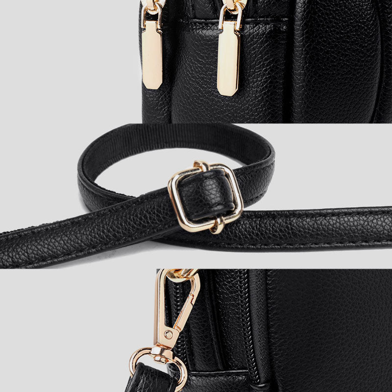 Multifunktionale, elegante, solide Telefontasche mit Kopfhörerloch