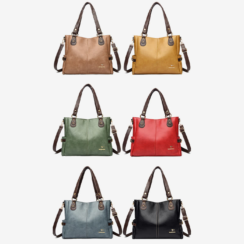 Helle Farbe Handtasche Tote Frauen Dating Große Umhängetasche Leder Geldbörse - image 12