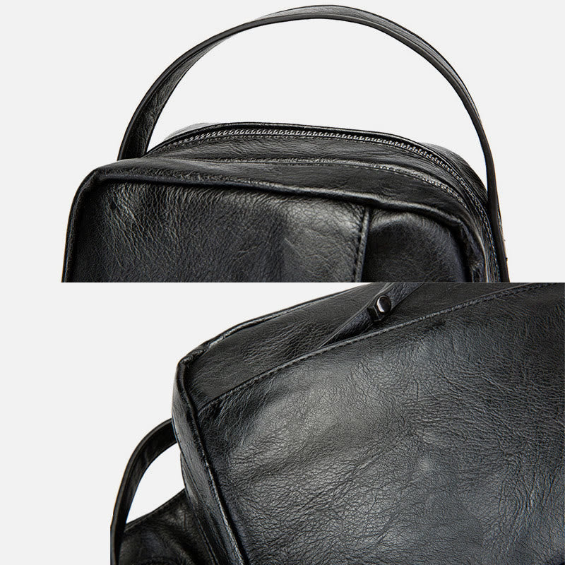 Schultertasche für Herren, Freizeit, Sport, Umhängetasche aus Leder