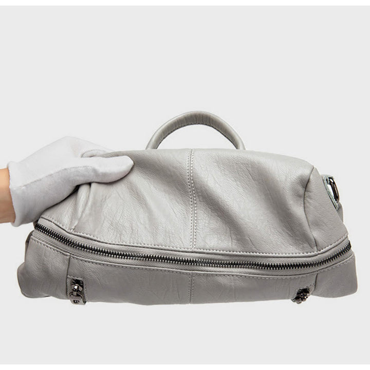 Rucksack für Damen aus Rindsleder, Mehrzweck-Reisetasche