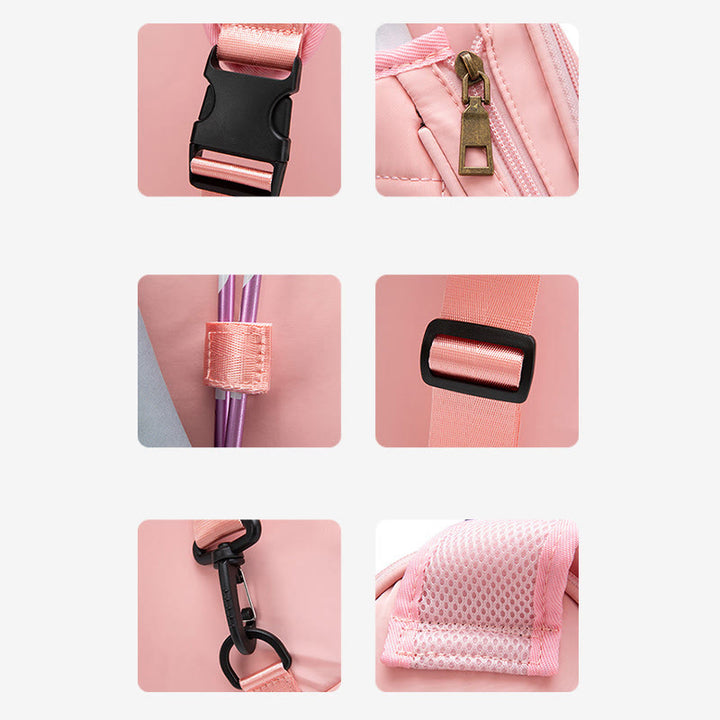 Schlägertasche für Damen, kariertes Muster, wasserdichte Umhängetasche aus Polyester - image 13