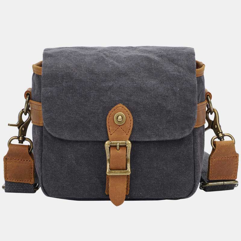 Wasserdichte Schulterkameratasche aus Canvas im Vintage-Stil