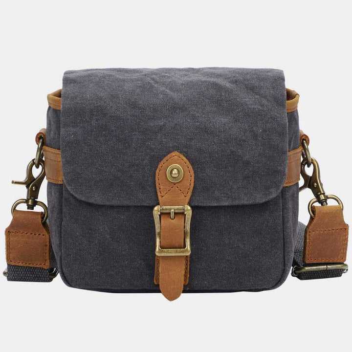 Wasserdichte Schulterkameratasche aus Canvas im Vintage-Stil