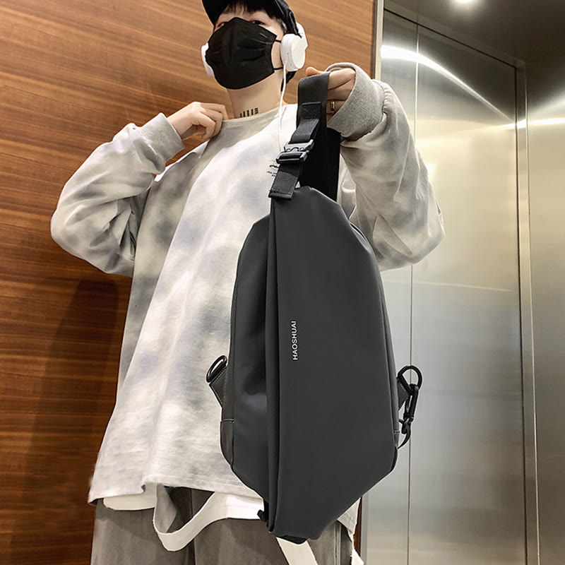 Schultertasche für Herren, multifunktional, wasserdicht, lässig, Umhängetasche