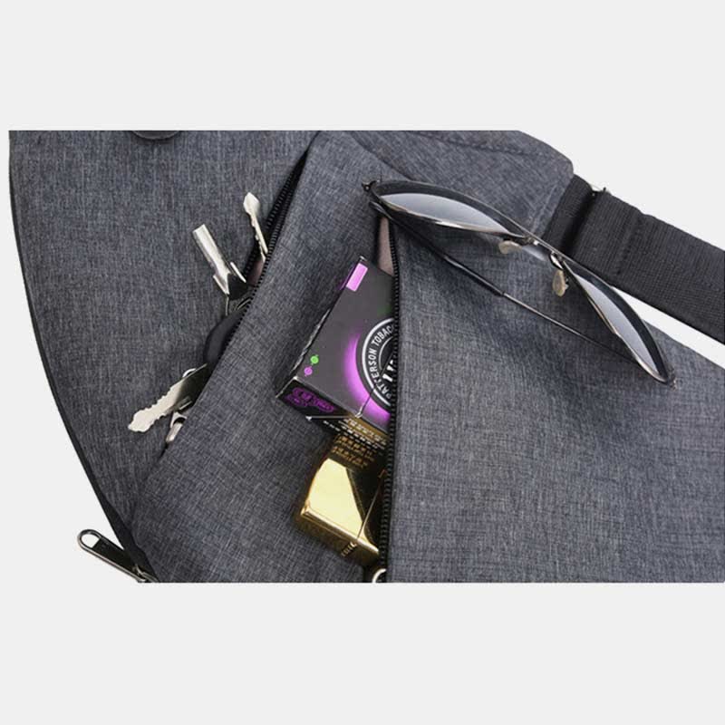 Leichte, langlebige Sling-Brusttasche, wasserdicht, kratzfest, Tagesrucksack, lässige Herren-Geldbörsen