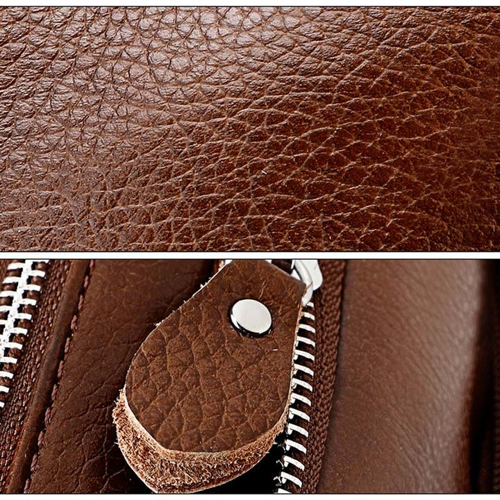 Umhängetasche für Herren, minimalistisch, aus echtem Leder, einzelne Schultertasche