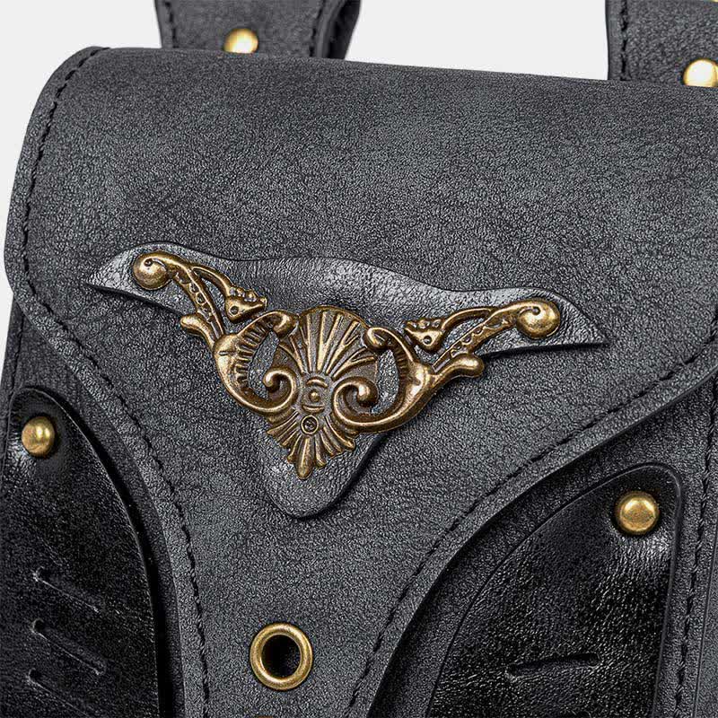 Steampunk kleine Umhängetasche Schultertasche Handytasche mit Gürtelschlaufe