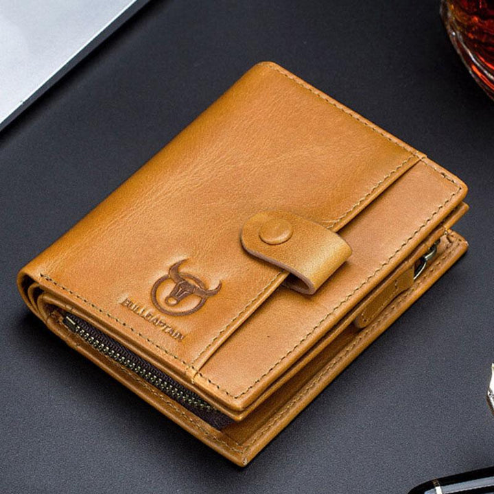 Echtes Leder Vintage Kartenhalter Geldklammer Geldbörse