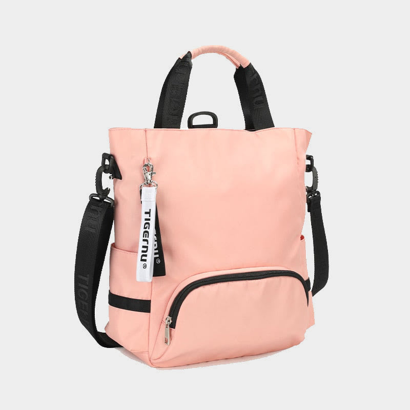 Leichte Umhängetasche, umwandelbarer Rucksack, lässige Handtasche, Büchertasche