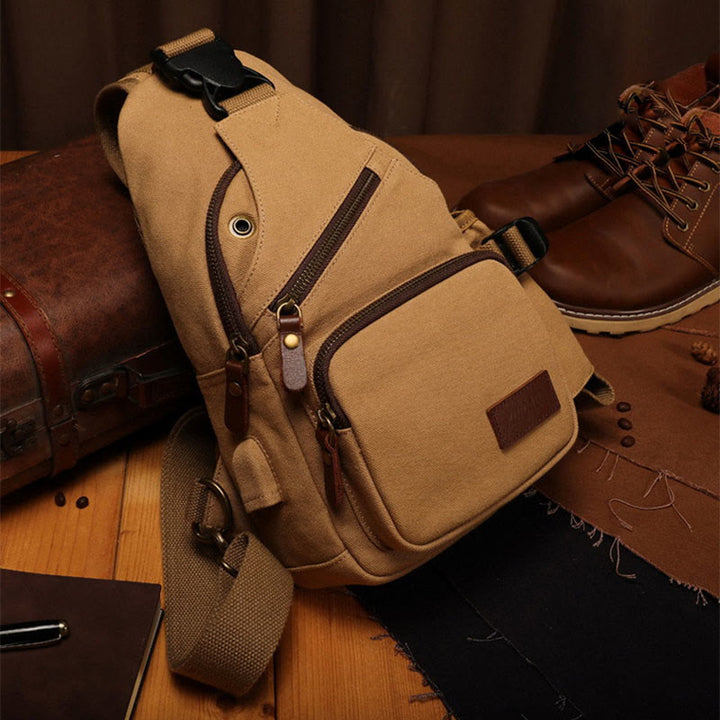 Schultertasche für Herren, lässig, für Reisen, Outdoor, Wandern, Umhängetasche, Tagesrucksack