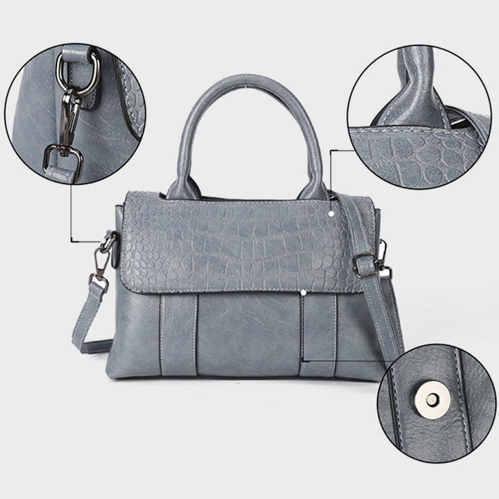 Top-Griff-Tasche für Frauen Krokodil-Textur einfache Umhängetasche