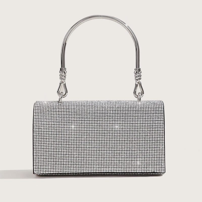 Abendtasche für Damen Glitzer Diamant Leder Leichte Handgelenktasche