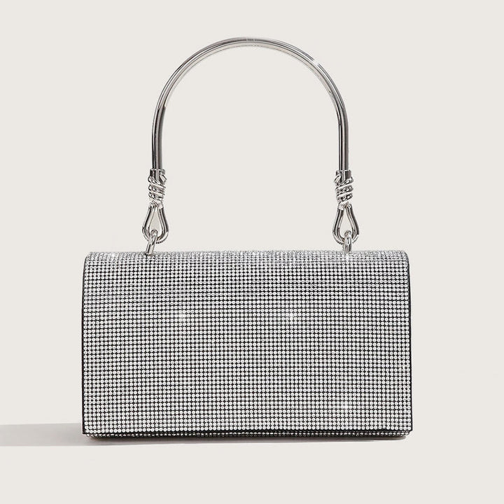 Abendtasche für Damen Glitzer Diamant Leder Leichte Handgelenktasche