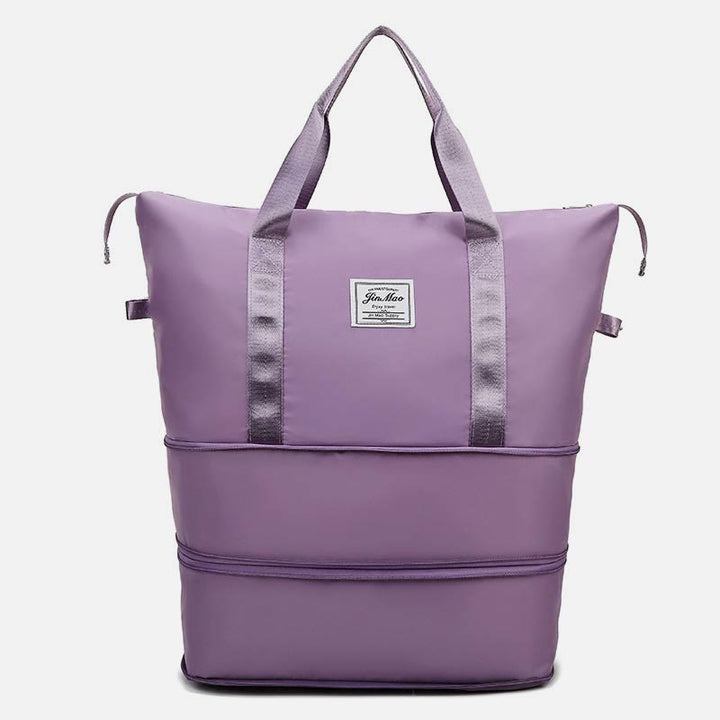 Reisetasche mit doppelter Erweiterung für Damen, groß, leicht, Oxford-Reisetasche