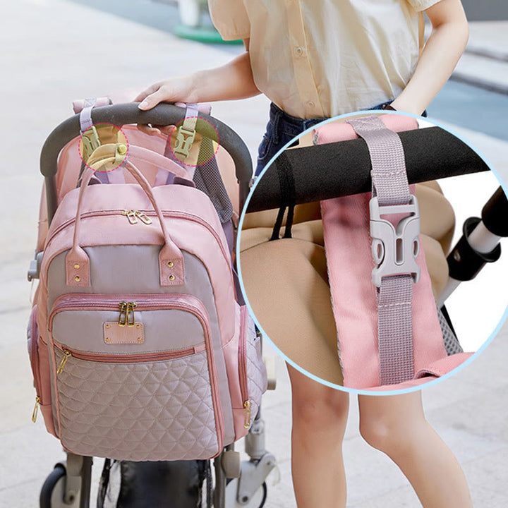 Tragbare Mama-Tasche für Frauen im Freien, wasserdichter, multifunktionaler Oxford-Rucksack