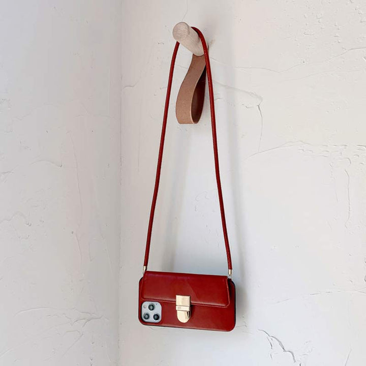 Entworfen für iPhone Wallet Case Handtasche Schultertasche Handyhülle