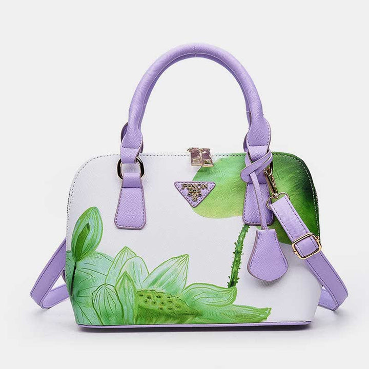 Damen Umhängetasche mit Blumenmuster, Umhängetasche, Schultertasche
