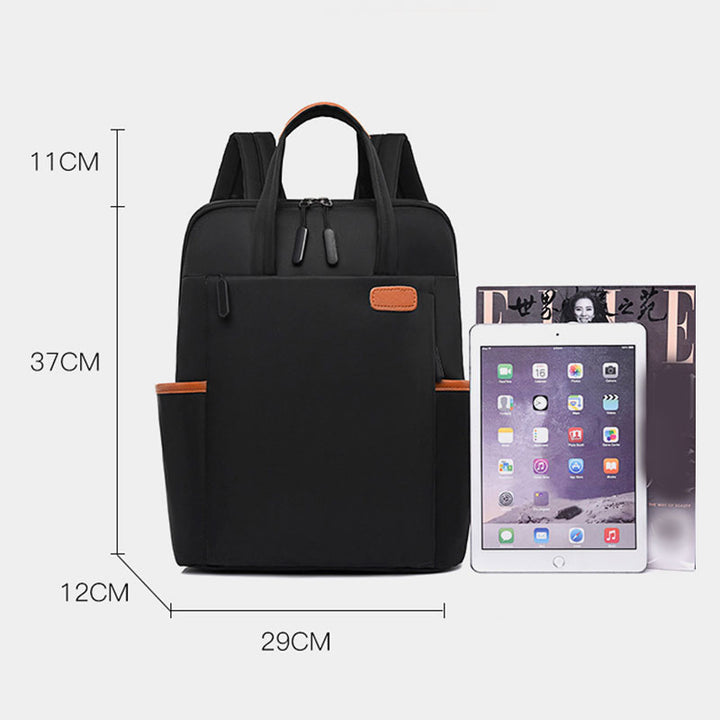 Lässiger, wasserdichter Nylon-Rucksack mit großem Fassungsvermögen 